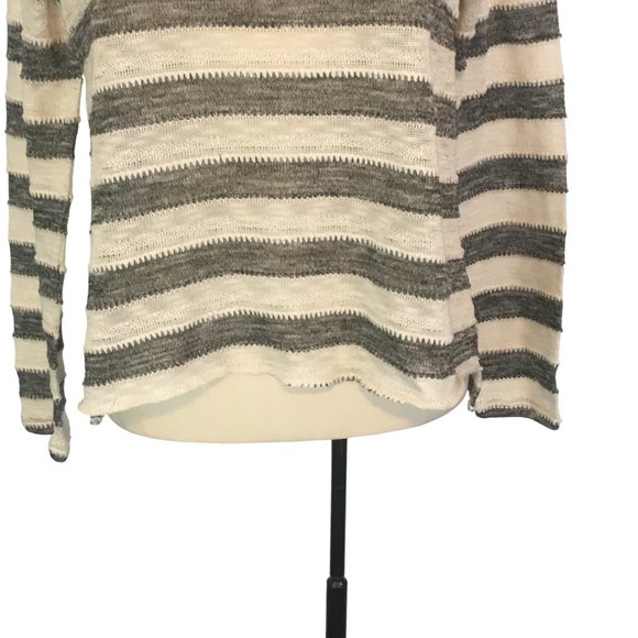 Maurices Womens Black White Striped Pullover Light Sweater, XL - Picture 3 of 10